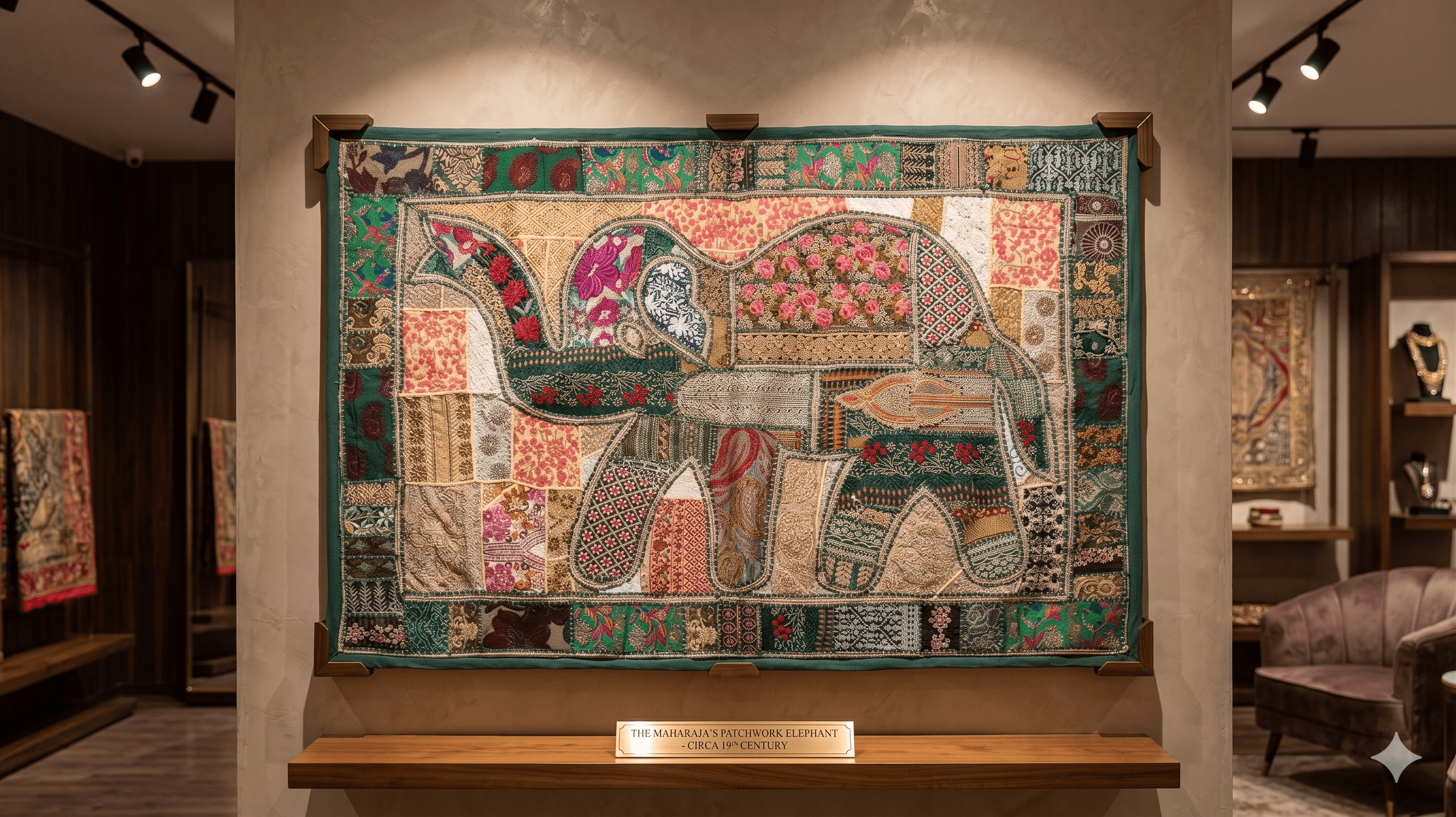 Khambadiya Art Wall Hanging Elephant