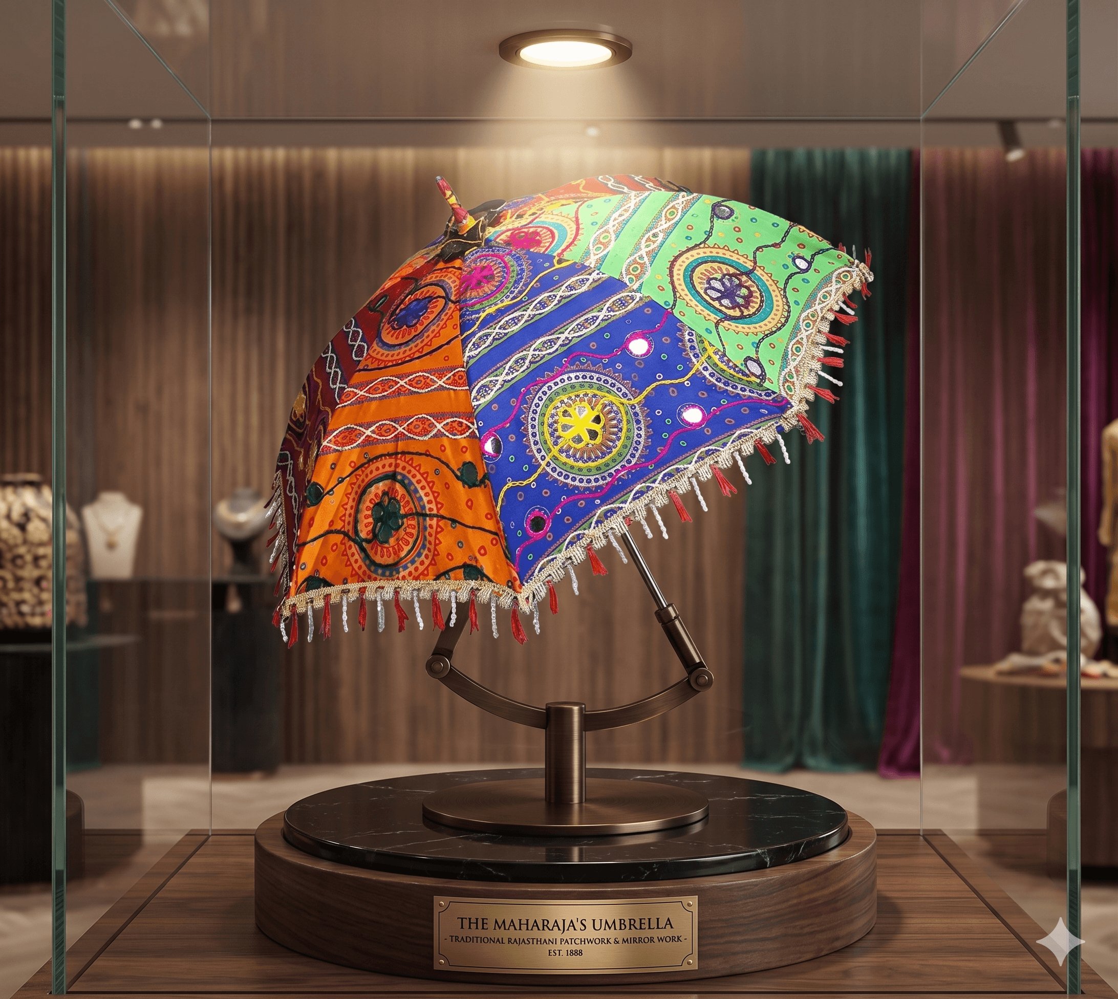 Handmade Embroidered Umbrella 